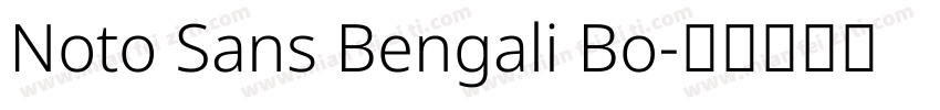 Noto Sans Bengali Bo字体转换